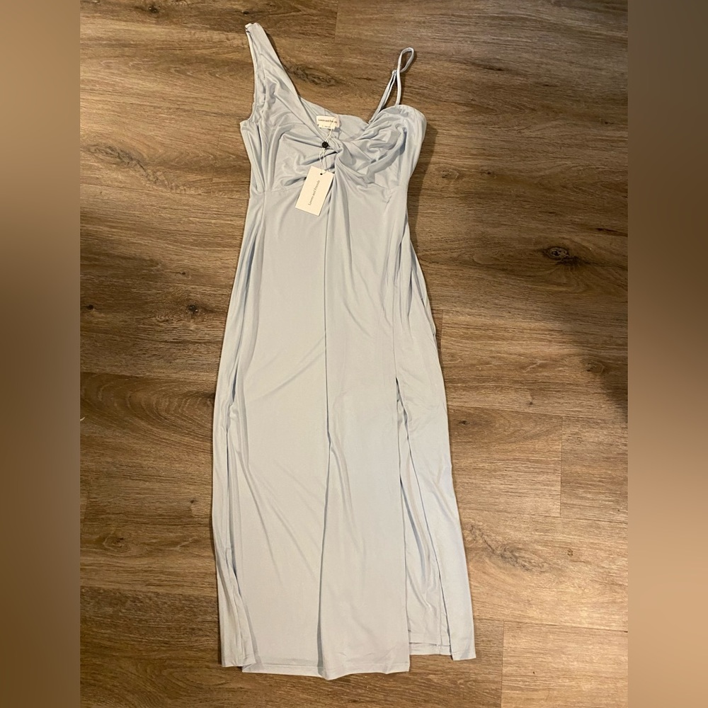 Lovers and friends baby blue midi cocktail dress (never worn)
